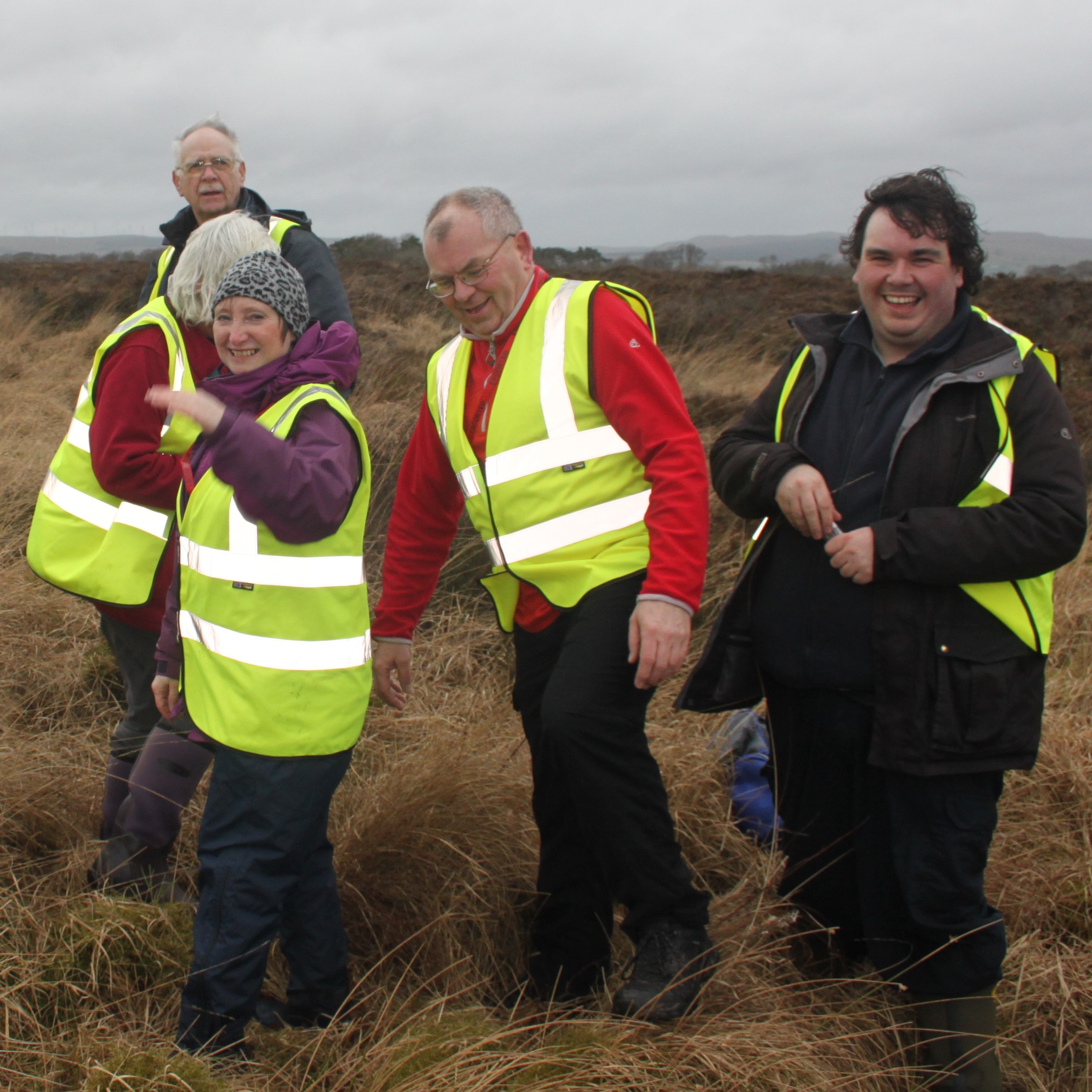 Good times restoring the bog at Bankhead Moss