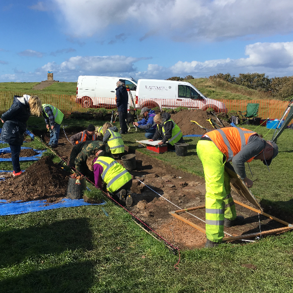 Community archaeological excavation at Ardrossan Castle