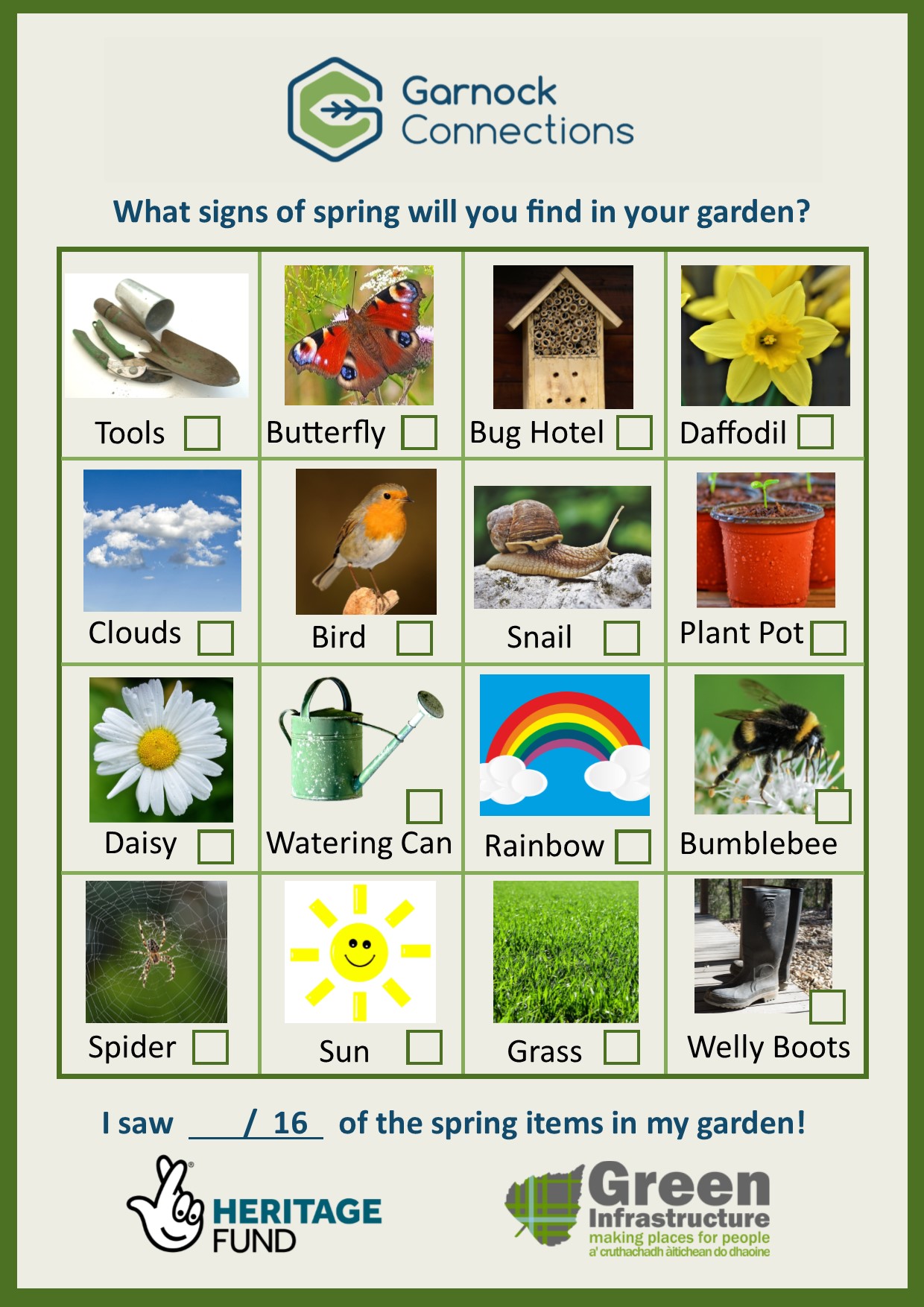 Go Wild in Garnock - Signs of Spring card image